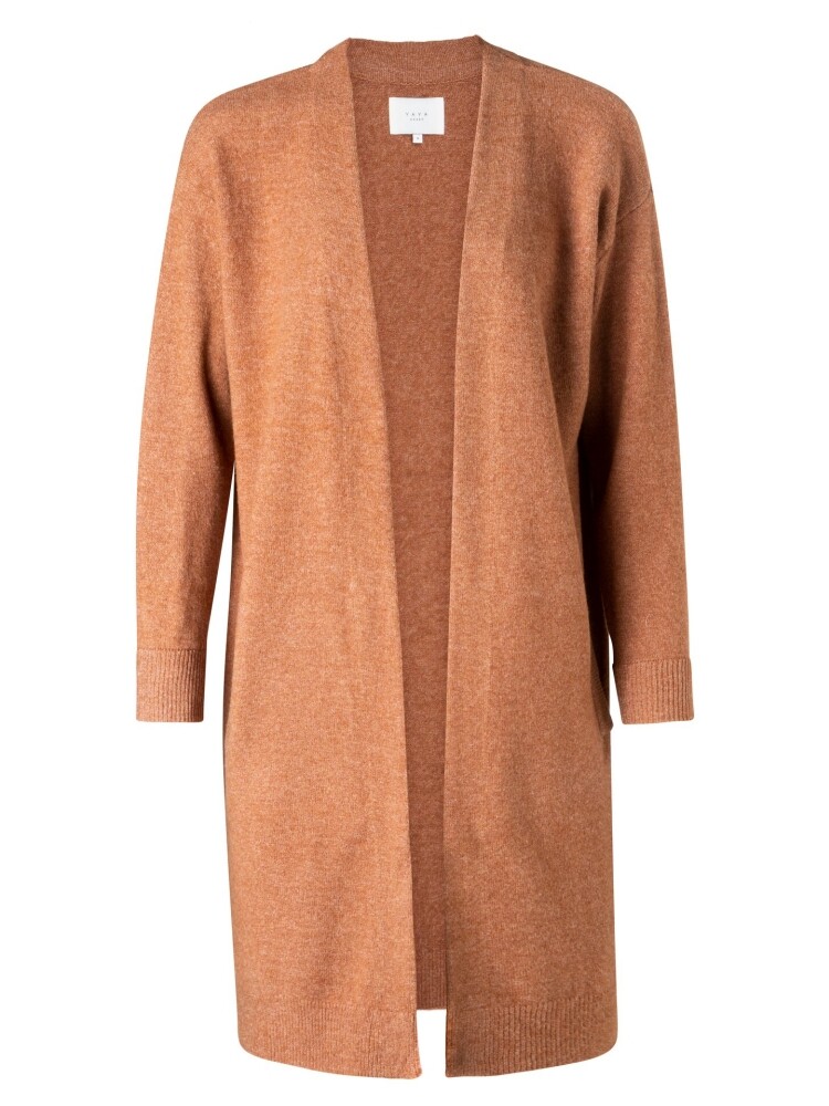 YAYA Long Cardigan Camel Melange bestel je online bij www ...