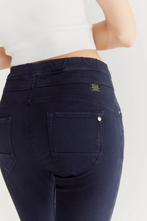 c.o.j. denim  SLIM COLOURED JOG PANTS NAVY bestel je online bij www.detojeans.nl/