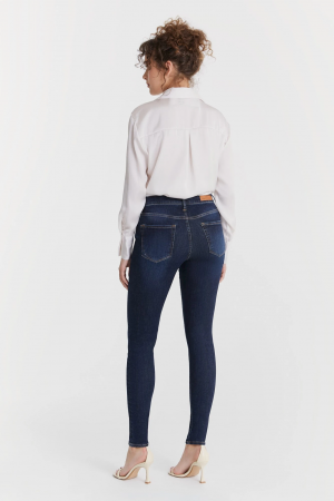 c.o.j. denim  SUPER SKINNY JEANS DEEP BLUE bestel je online bij www.detojeans.nl/