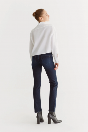 c.o.j. denim  STRAIGHT FIT JEANS BLUE BLACK bestel je online bij www.detojeans.nl/