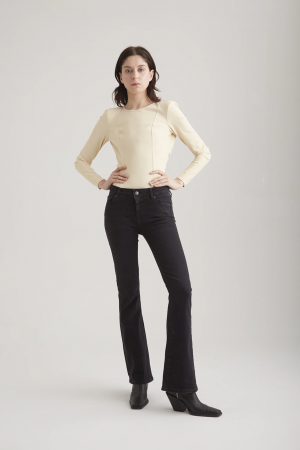 c.o.j. denim Mid Waist Flare c.o.j. denim Mid Waist Flare